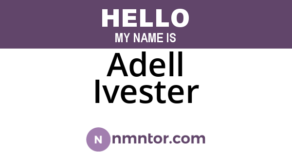 Adell Ivester