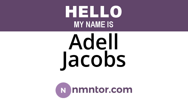 Adell Jacobs