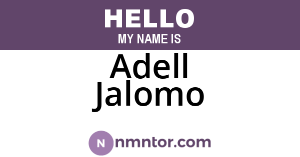 Adell Jalomo