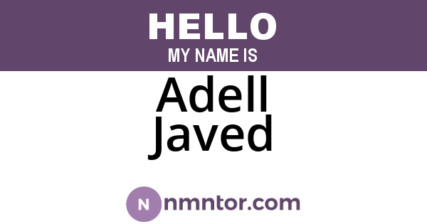Adell Javed
