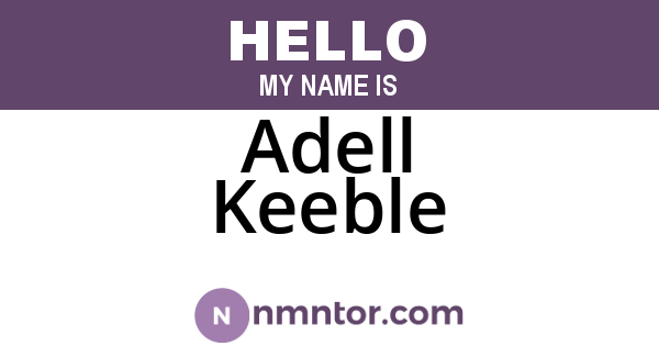 Adell Keeble