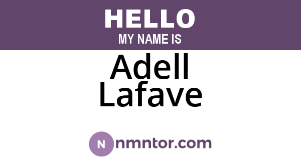 Adell Lafave