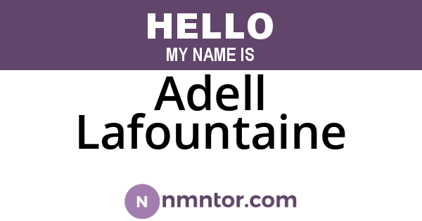 Adell Lafountaine