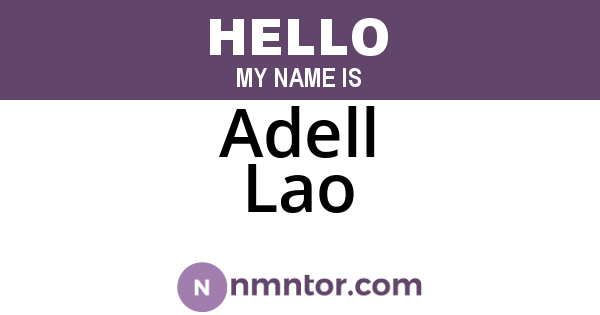 Adell Lao