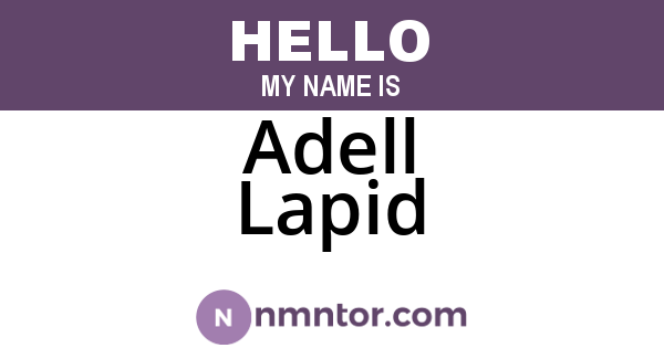 Adell Lapid