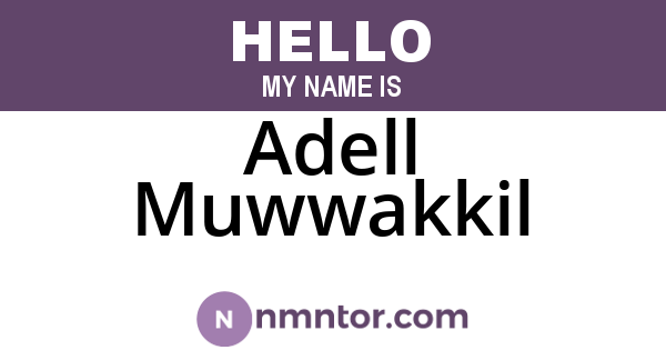 Adell Muwwakkil