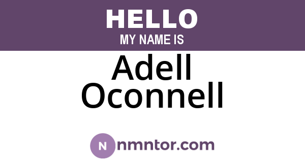 Adell Oconnell