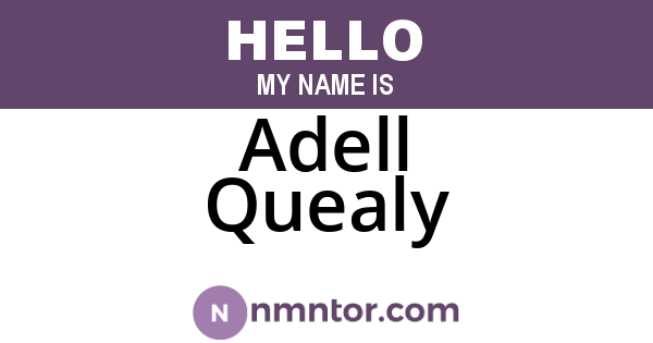 Adell Quealy