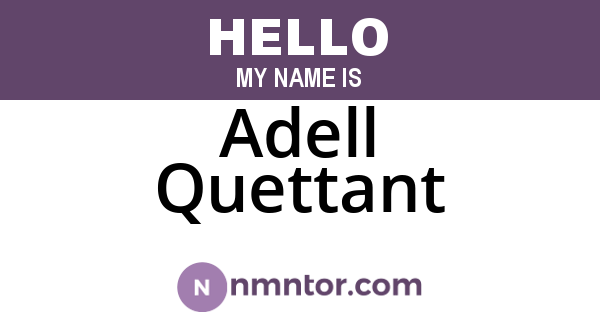 Adell Quettant