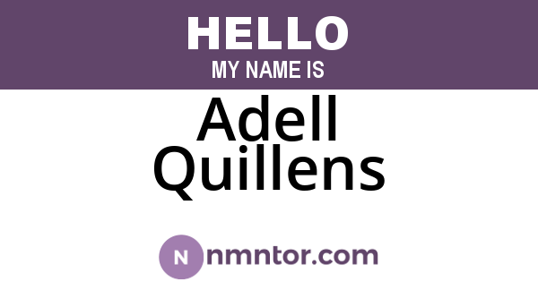 Adell Quillens