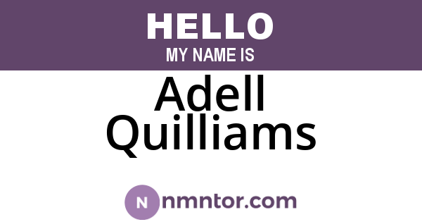 Adell Quilliams