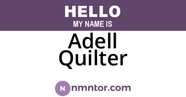 Adell Quilter