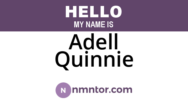 Adell Quinnie