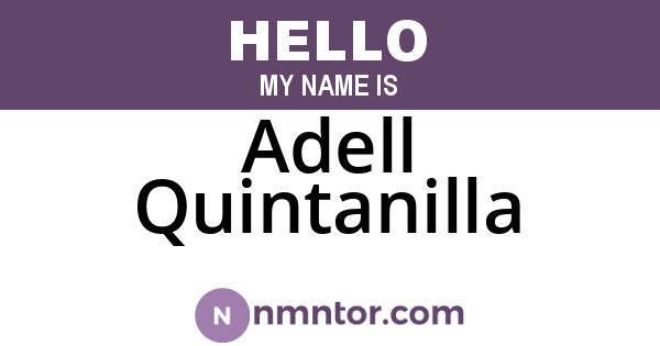 Adell Quintanilla