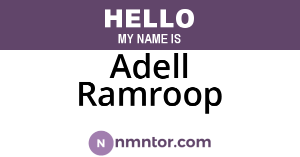 Adell Ramroop