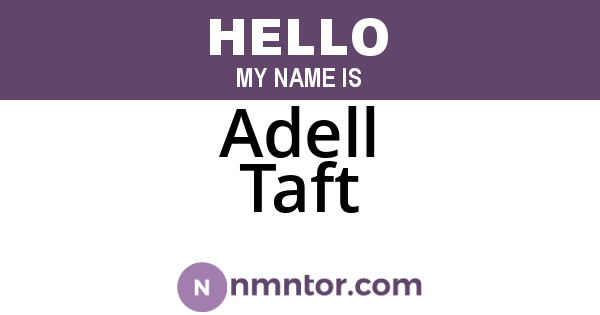 Adell Taft