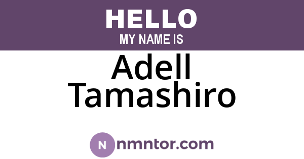Adell Tamashiro