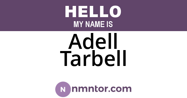 Adell Tarbell