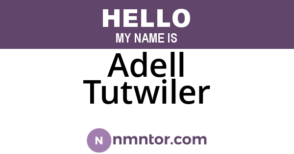 Adell Tutwiler