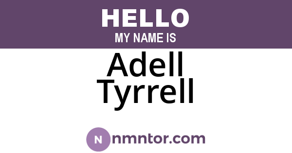 Adell Tyrrell