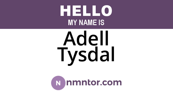 Adell Tysdal