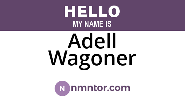Adell Wagoner