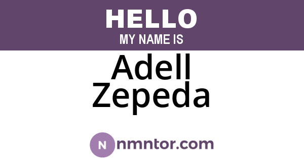 Adell Zepeda