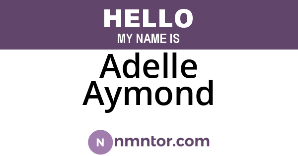 Adelle Aymond