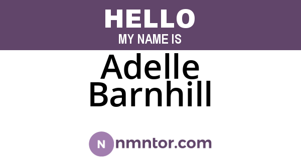 Adelle Barnhill