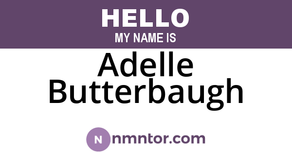 Adelle Butterbaugh