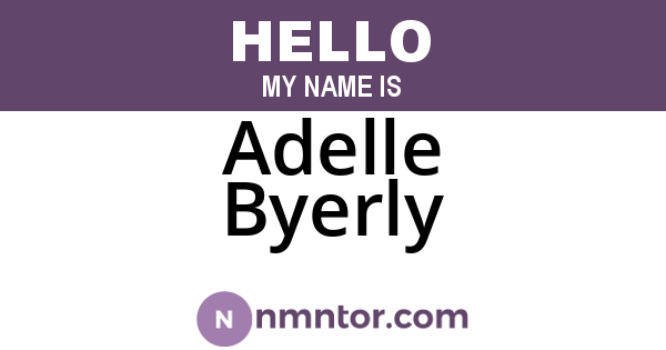 Adelle Byerly
