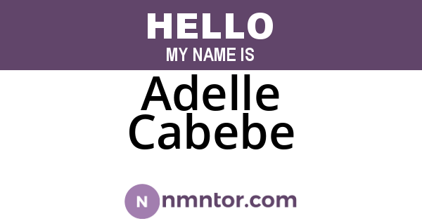 Adelle Cabebe