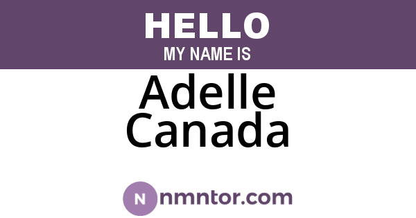 Adelle Canada