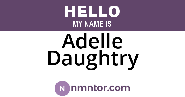 Adelle Daughtry
