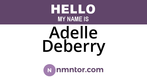 Adelle Deberry