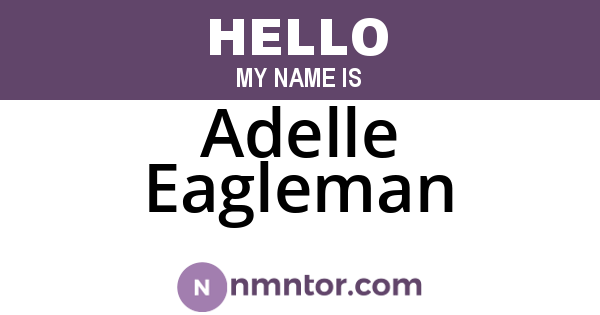 Adelle Eagleman
