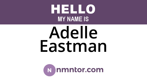 Adelle Eastman