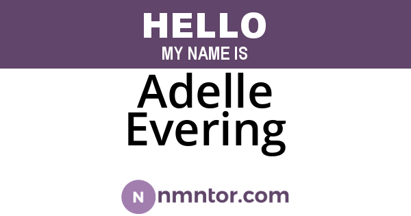 Adelle Evering