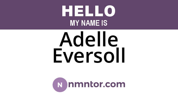 Adelle Eversoll