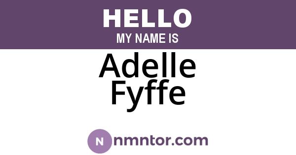 Adelle Fyffe