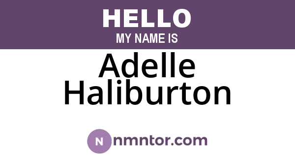 Adelle Haliburton