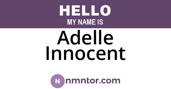 Adelle Innocent