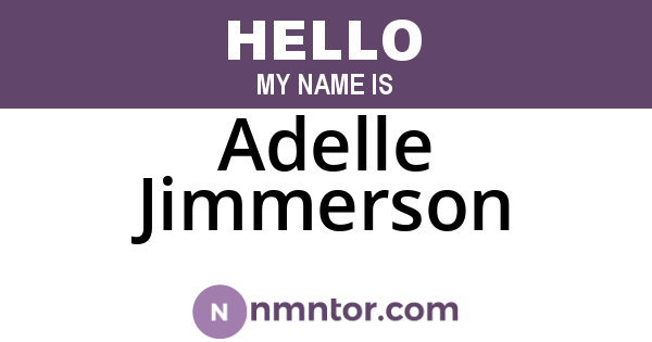 Adelle Jimmerson
