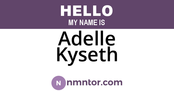 Adelle Kyseth
