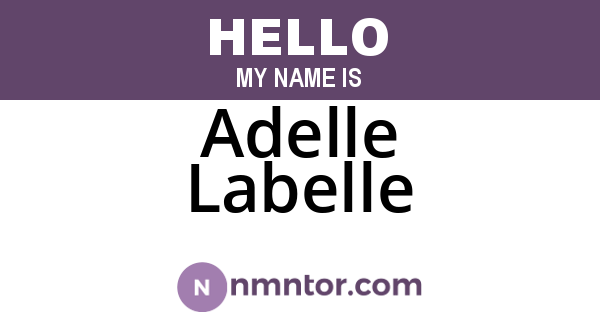 Adelle Labelle