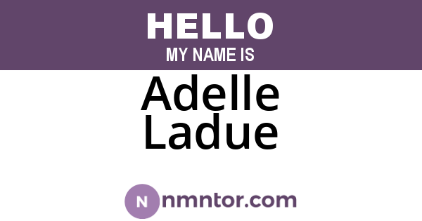 Adelle Ladue