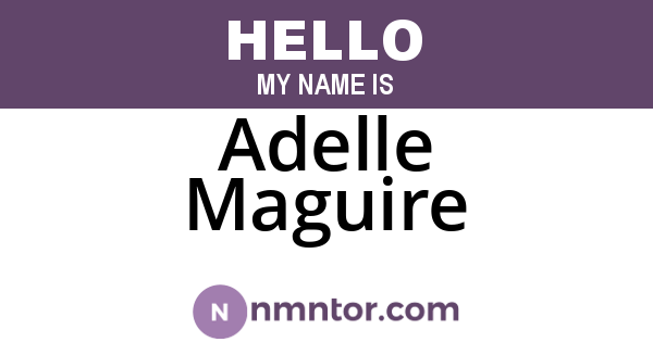 Adelle Maguire