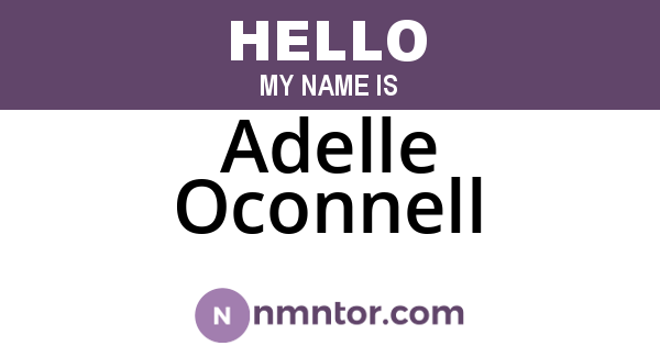 Adelle Oconnell