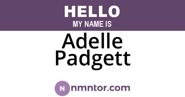 Adelle Padgett