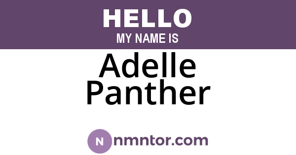 Adelle Panther